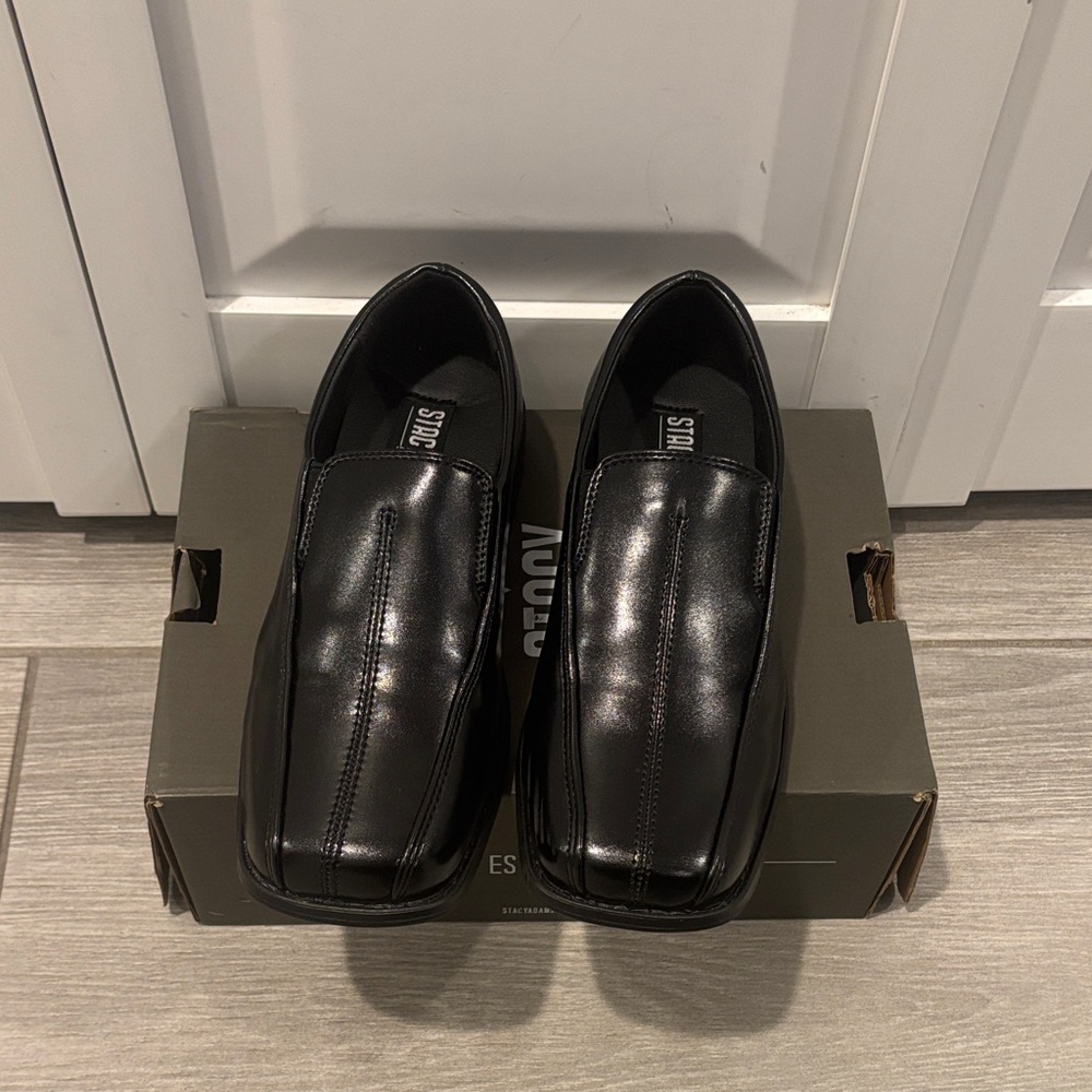 Stacy Adams Black Kids Dress Shoes